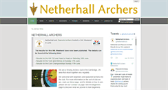 Desktop Screenshot of netherhall-archers.org