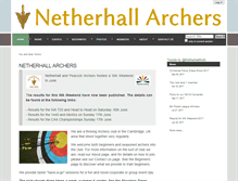Tablet Screenshot of netherhall-archers.org